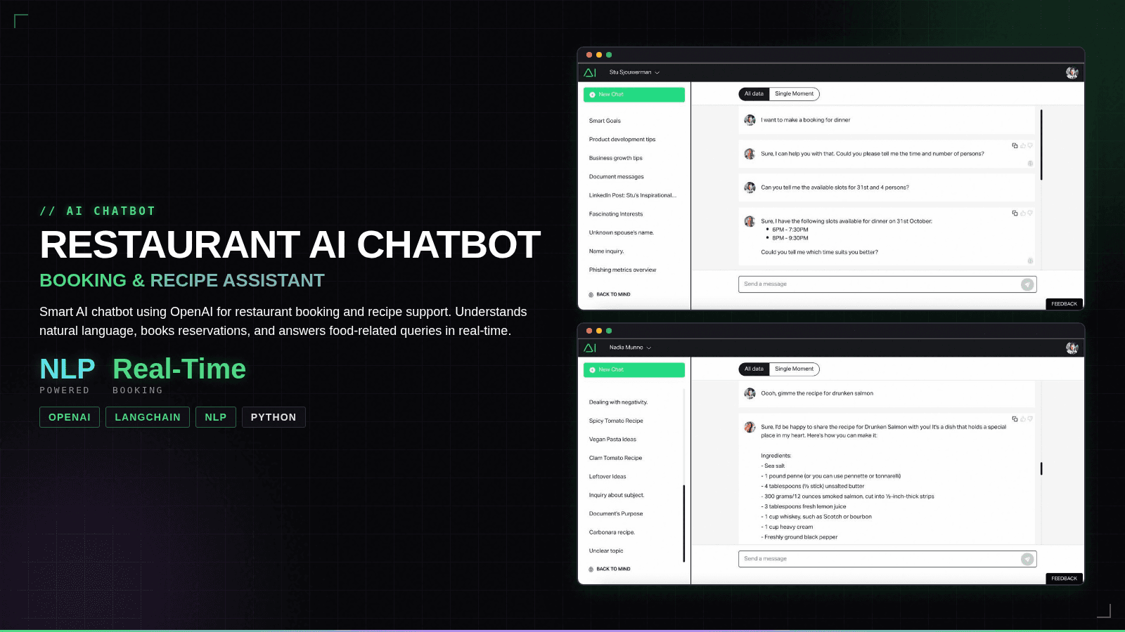 RESTAURANT AI CHATBOT